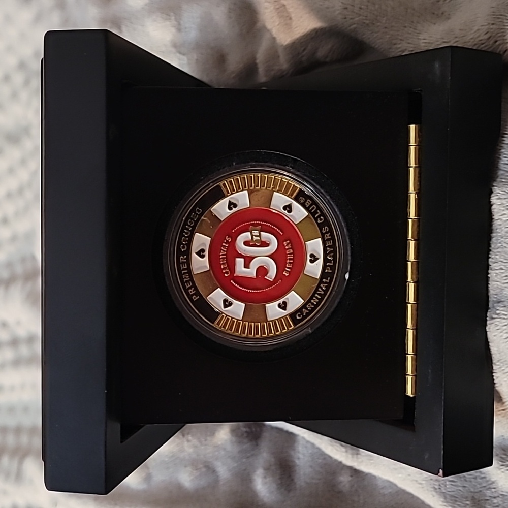 Carnival's 50th Birthday coin - very rare.